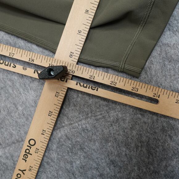 Lululemon Leggings Womens 12 Wunder Train Contour High Rise Crop 23" Army Green - Picture 5 of 10